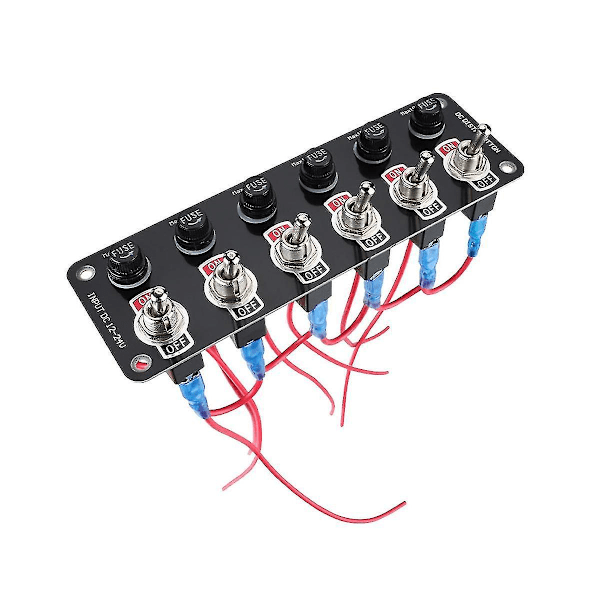 12/24v Bilpanel Multi Switch Panel Switch Strømstyring Universal
