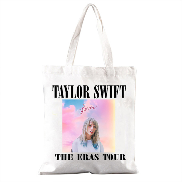 Taylor Swift The Eras Tour Canvas Shopping Bag Skuldertaske Shopper Bags Gave til TS Fans Musikelskende