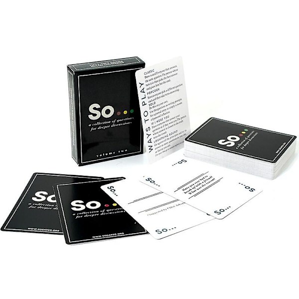 So Cards - Spørsmålsspill for å starte samtaler - For voksne og familier
