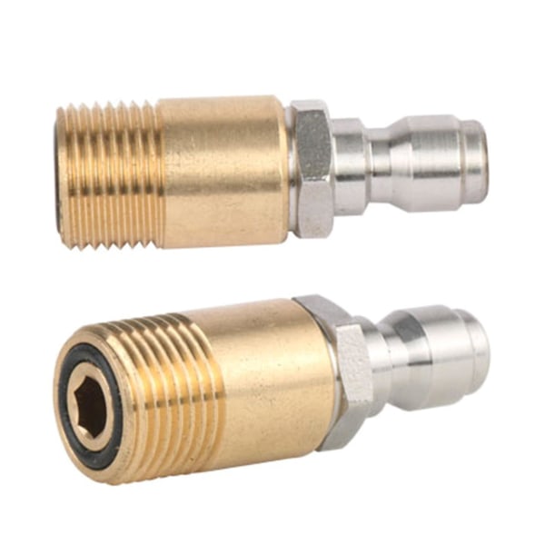 Antikorrosion 1/4 tommer hurtigkobling M18x1.5 kobber højtryksrenseradapter