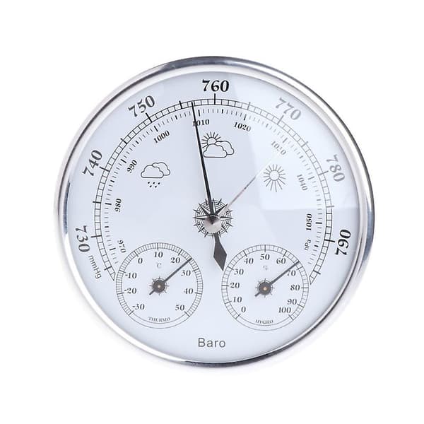 Husstandsvejrstation Barometer Termometer Hygrometer Væghængt B