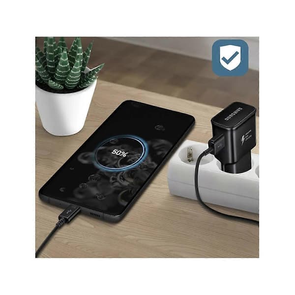 USB-A Hurtig Oplader 15W Universal Smartphone Oplader Black 4''