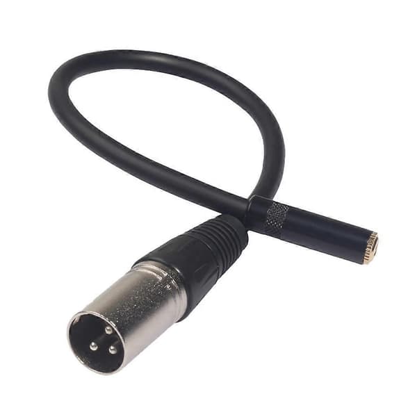 4x Holdbar XLR Adapter Audio Zinklegering Adapter Sort 30cm
