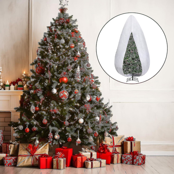 9 X 4ft opretstående juletræsopbevaringspose - Justerbare juletræsopbevaringsdæksler - Non-woven X.d [ege] 9FT x 4FT