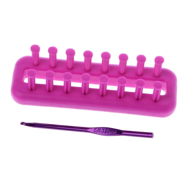 Rektangulär sjal stickningsväv kit set sy nål halsdukar DIY hantverk verktyg