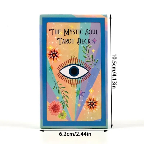 Tarotkortspil Mystic Soul Cards Engelsk Version Spådom Meditation Brætspil, Klassisk Design For Begyndere & Professionelle