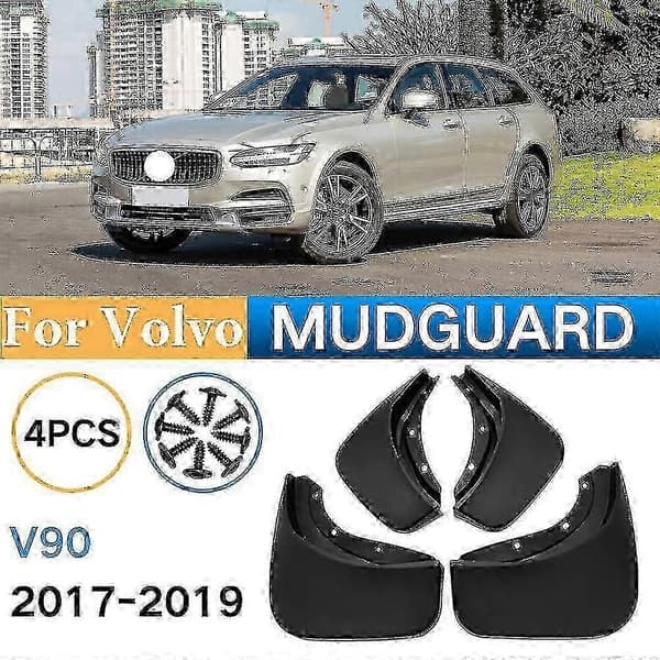 Sprutbeskyttelse for Volvo V90 2017-2019 Mudguards Fender Mud Flap Splash Guard Mudflap Mudguard Biltilbehør Foran Bak 4stk