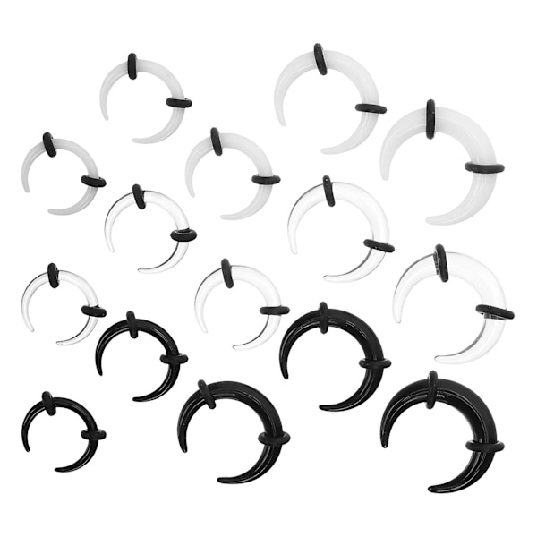 15 kpl Septum Pincher Horseshoe Septum Rings Korva Nenä Septum Venytysrengas