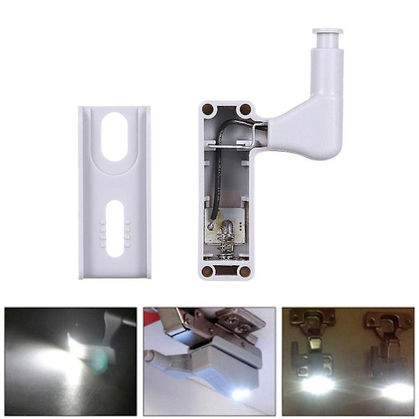 10 stk LED-sensor hengsellampe for kjøkkenskap, garderobe, varmhvit - WELLNGS Varm hvit Warm white 10pcs