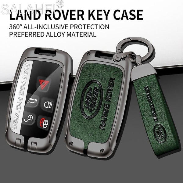 Billogotyp Case till Land Rover Range Rover Sport Evoque Freelander Velar Discovery cover Nyckelring Bilnyckelväska Tillbehör
