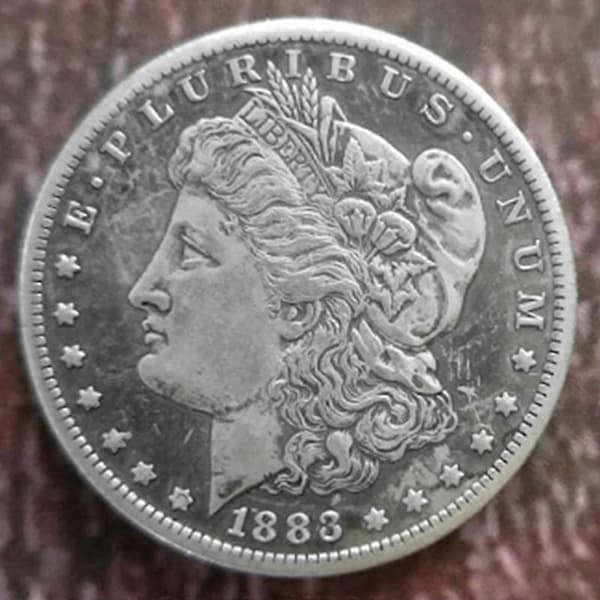 1883 Antikke Gamle Morgan Liberty Mindesmønter Samlerobjekter A