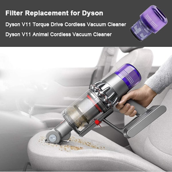 Jälkisuodattimen vaihto-osa yhteensopiva Dyson V11/15 Blue 3-osainen