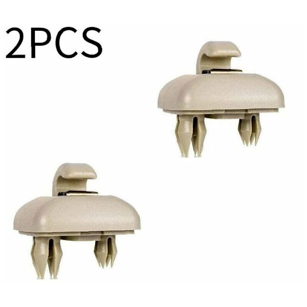 2 stk - Solskjermklipsfeste for Audi A4 A5 S5Q3 Q5 8U0857562A [Beige]