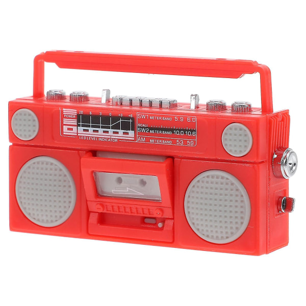Husornamenter Dukkehus Landskap Layout Prop Mini Modell Rollespill Sett Mini Radio Pynt