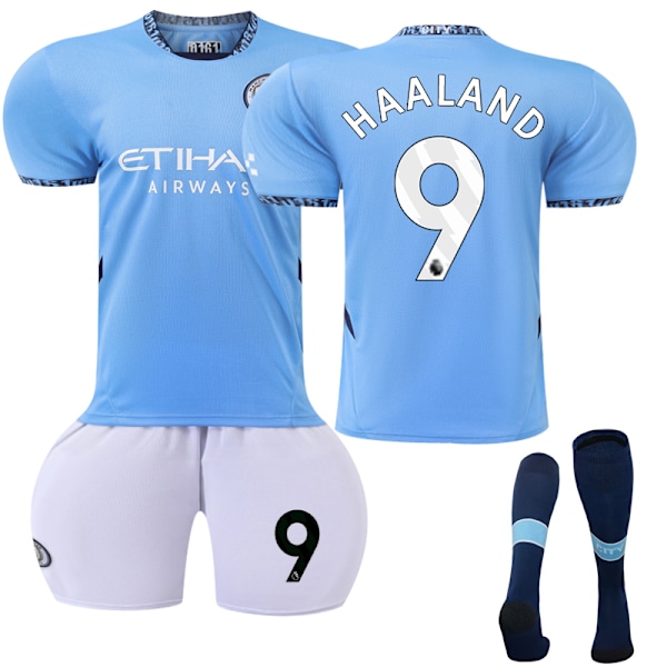 Manchester City Hemmafotbollströja Barn 2024-2025 Nr 9 Haaland 18