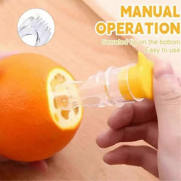 2 stk. manuel citronpresser i plast til citrusfrugter