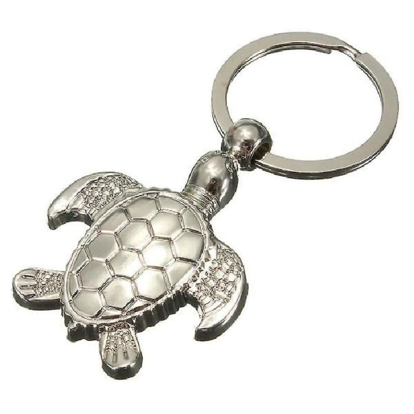 Wabjtam 2st havssköldpadda hänge Nyckelring Söt 3d Key Gift
