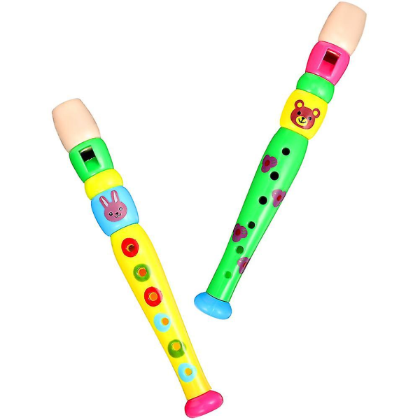 2pcs Children Recorder 6-hole Recorder Flute Instrument Music Wind Instrument For Kids