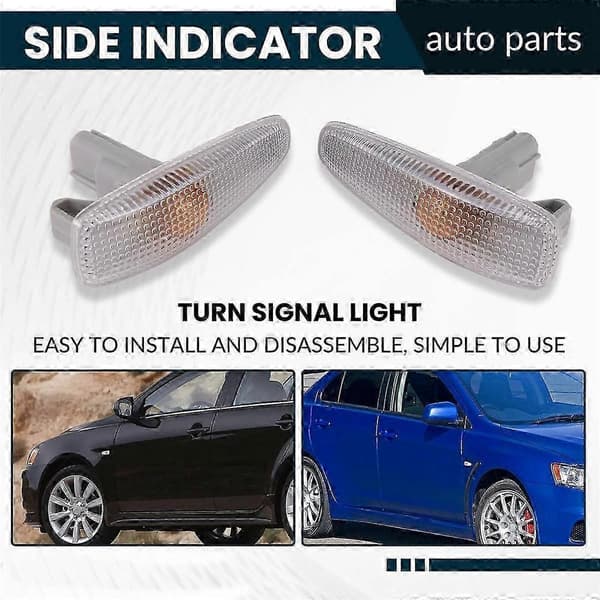 Side Blinklys Sæt til Mitsubishi Lancer Mirage RVR 2008-2017 8351A047