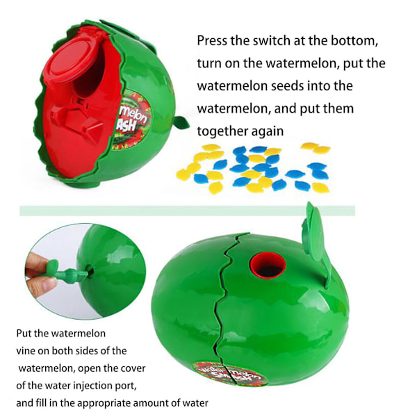 Vattenmelon-Spänningsspel, Vattenmelonen Sprucker Och Du Förlorar