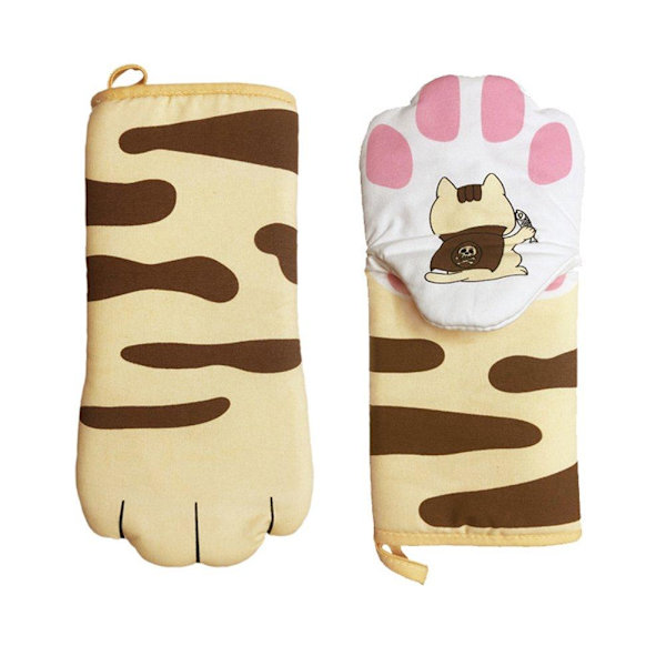 2x Grytlappar - Kattassar multicolor