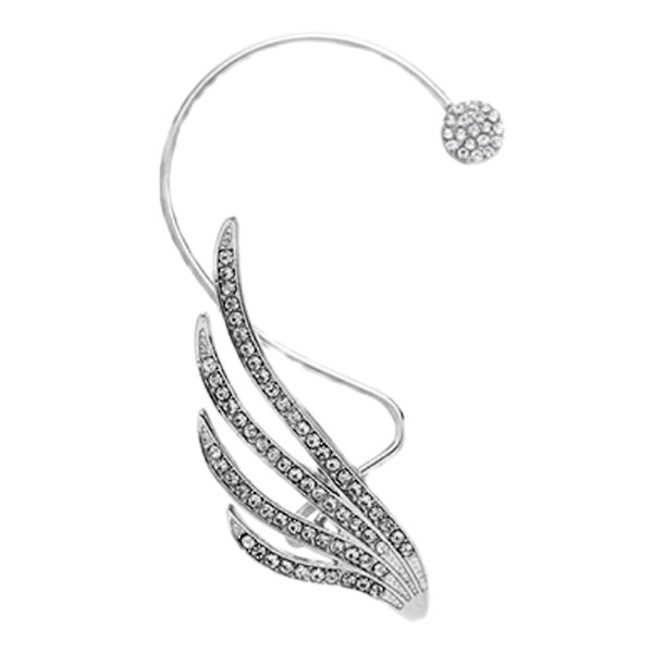 Climber Cuff Örhängen Elf Rhinestone Öron Inslagna Cuff Örhängen För Kvinnor Flicka 1