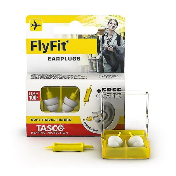Ørepropper til fly: Hørselsvern for flyet - Reguler lufttrykket og forhindre trommehinnesmerter - Hypoallergen og gjenbrukbar
