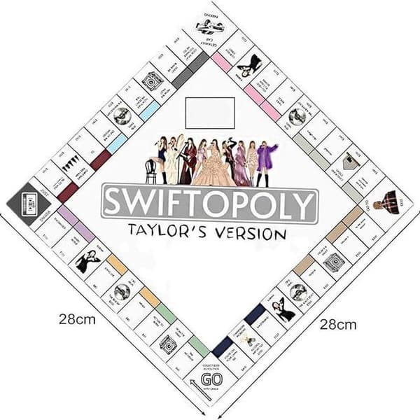 Taylor TS Interaktivt Monopol Brädspel Taylor Monopoly White