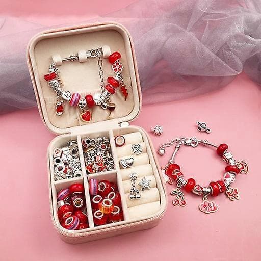 DIY-rannekorun valmistussarja käsityöt korut lapsille red