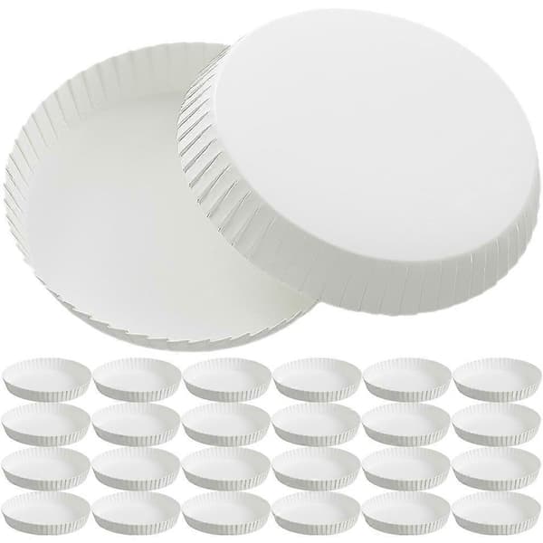 150 st Dricksglaslock Stapelbara Papperslock Pappersmugglock Dammtäta Mugglock White 7.00X7.00X1.50CM