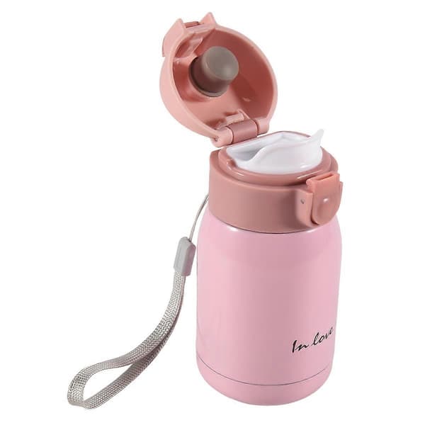 Mini rustfri stål Big belly flaske() PINK 200ml