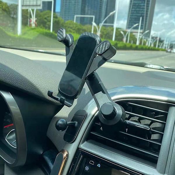 Telefonholder i bilens luftventil Universal Gravity Biltelefonholder Støtte GPS-stativ 360 graders roterende bærbar mobilholder| |