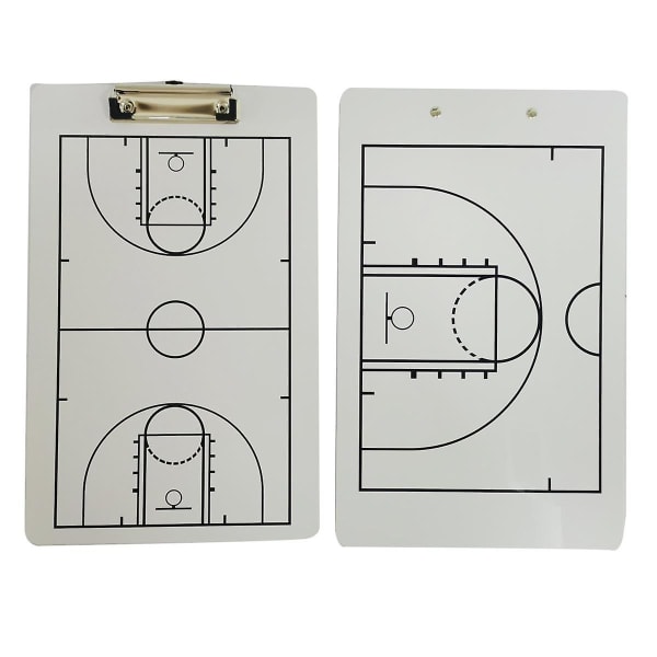 Coach Board Dry Erase Coaching Board Dubbelsidig Design Strategitavla Whiteboard För Basketboll