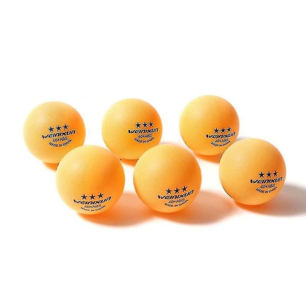 Bordtennisball sett med 100 bulk ping pong ball 3 stjerner 40+ standard størrelse abs treningsball for kamper Orange