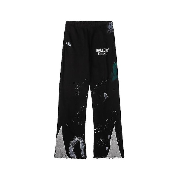 Gallery Dept Speckled Graffiti Guard Pants Straight Jeans Herre- og Damebukser Casual Bukser [redusert!!!nytt tilbud] Black L