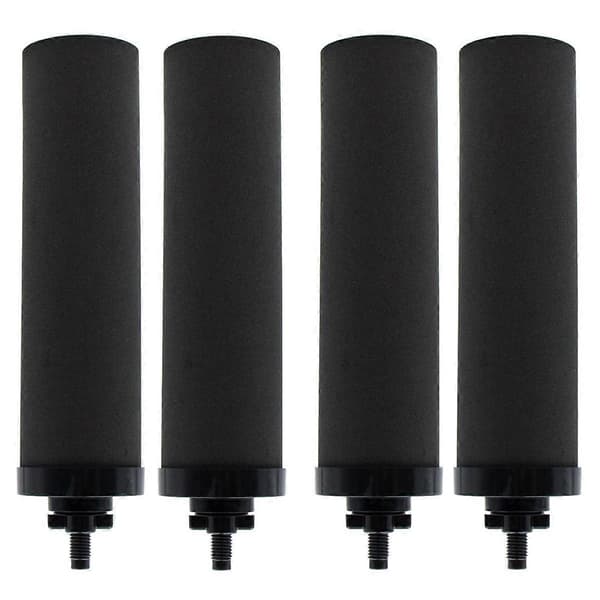 4-pack vattenfilter för BERKEY Black Aktiverat Kol BB9-2 Filter 41 HPPE