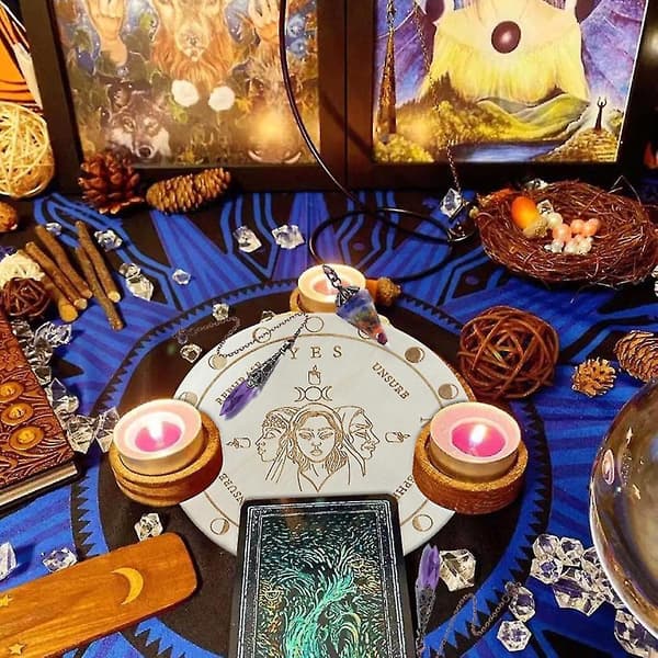 Metafysisk Meldingstavle Tre Stjerne Pendeltavle Dowsing Divinasjonstavle 18