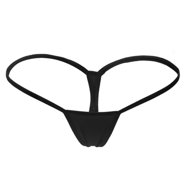 Naisten seksikkäät minitangot, mikro G-string -alushousut, alusvaatteet, alushousut Black L