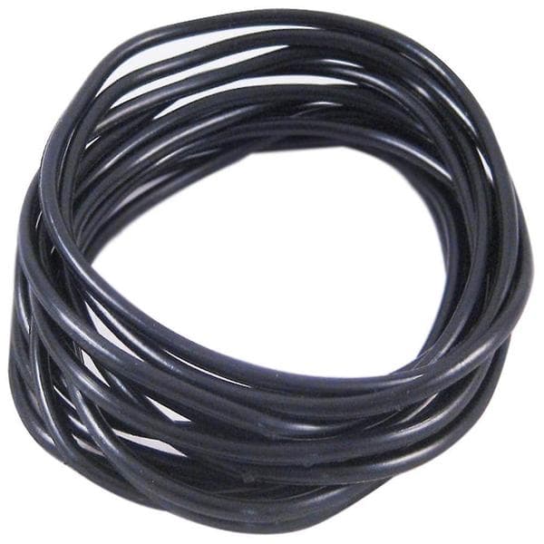 10 stk. Elastikker Shag Bands Armbånd Gummibånd Jelly Sorte Armringe