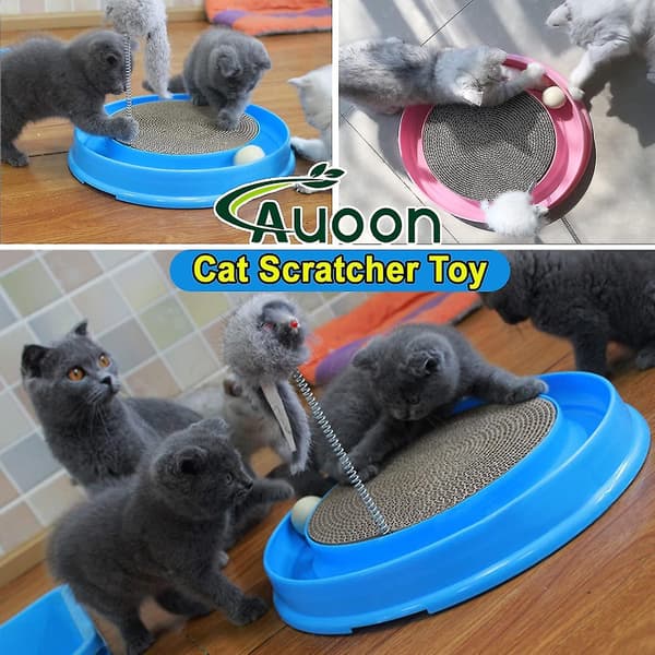 Cat Scratch Toy, Cat Turbo Toy, Interactive Training Exercise with Mouse Toy with Turbo and Ball (hy)