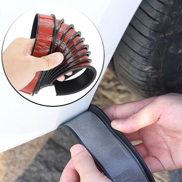 Universal Fender Flares Bilhjulsskærmer Vinge Udvider Bueskærm Mudguard Læbe Karosseri Kit Beskytter Dæk Mud Guard Tilbehør