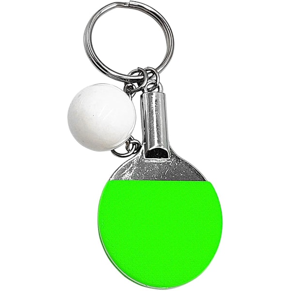 Ping Pong -avainperä | Urheilullinen metallipöytätenniskoriste, kompakti pingispala, pieni riipus, realistinen simulaatioavainperä