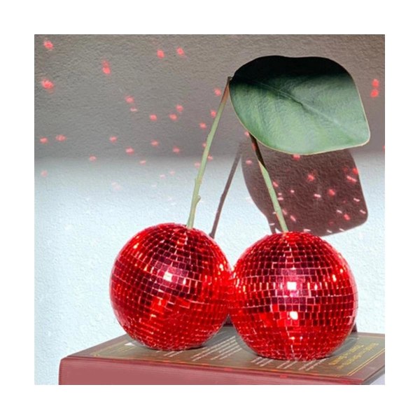 Disco ball dekorasjon, dobbel speil ball belysning ball for scenefest bryllup dekorasjon