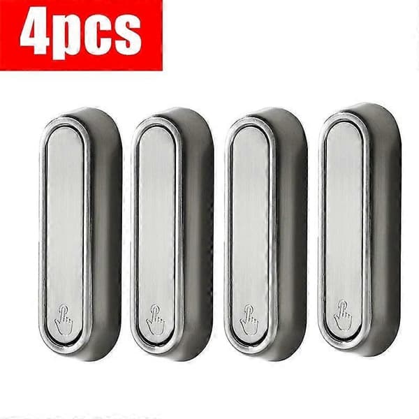 Vikbara Väggkrokar i Rostfritt Stål 4-pack - Badrum & Kök Handduk, Kappa A-Silver-4PCS
