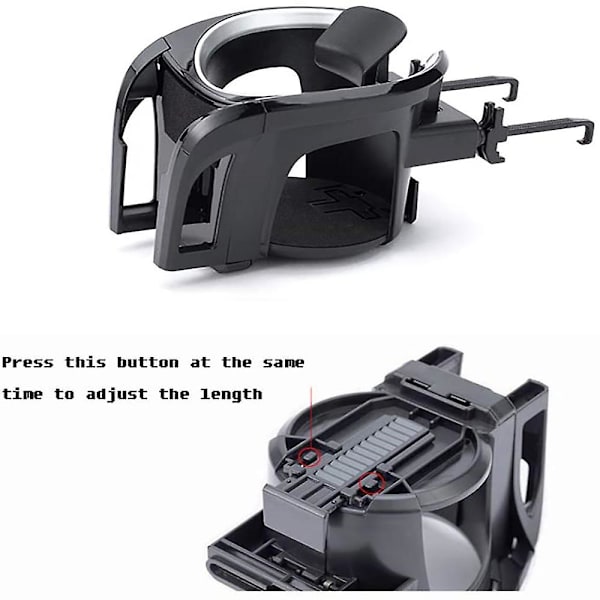 Bilhållare för mugghållare 2 i 1 Justerbar Smart Phone Mount Bracket Stativhållare för Iphone Bil Luftventilationshållare för varma drycker - Dryckeshållare