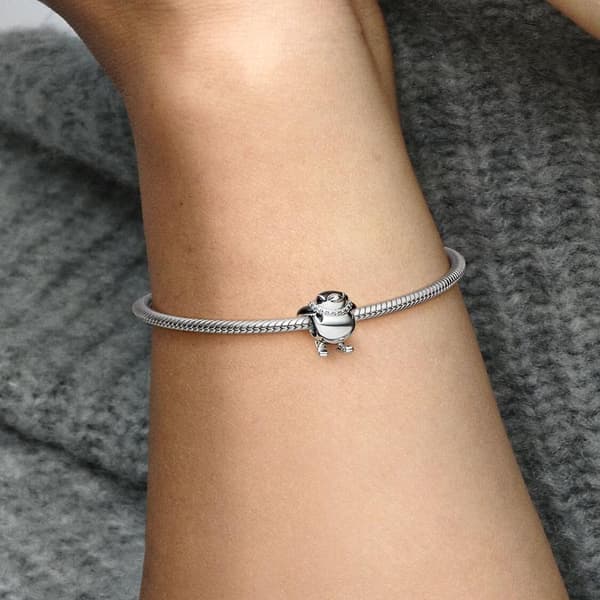 Pandora - Ski-pingvin charm - Sterlingsølv