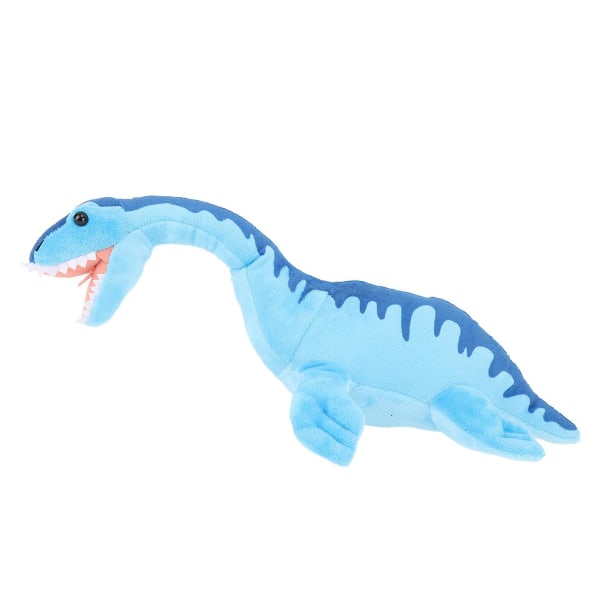 Plesiosaurus Dinosaur Plys Legetøj Realistisk Blød Blå Dinosaur Plysdyr Legetøj Til Soveværelse