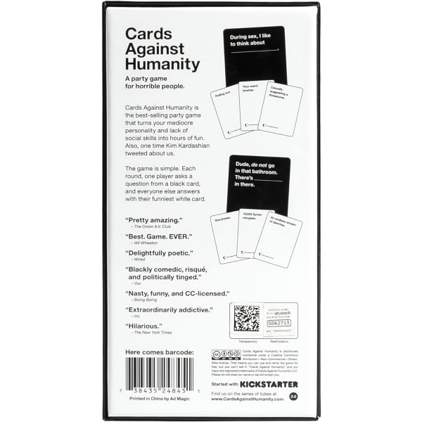 Det nye kortspillet Cards Against Humanity Basic Edition 2.0
