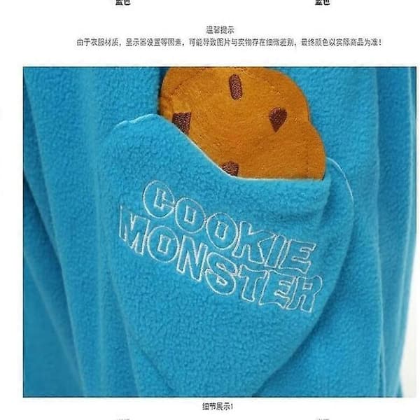 Voksen Sesamgade Cookie Elmo Kostume red L
