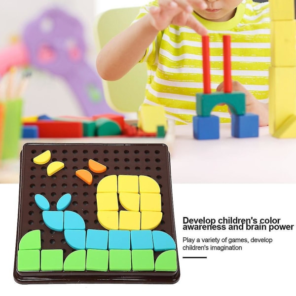 Kid Diy Block Puzzles Leksak För 1 2 3 År Gamla Pojkar Flickor, Tidig Pedagogisk Rolig Leksak Byggsten Leksak